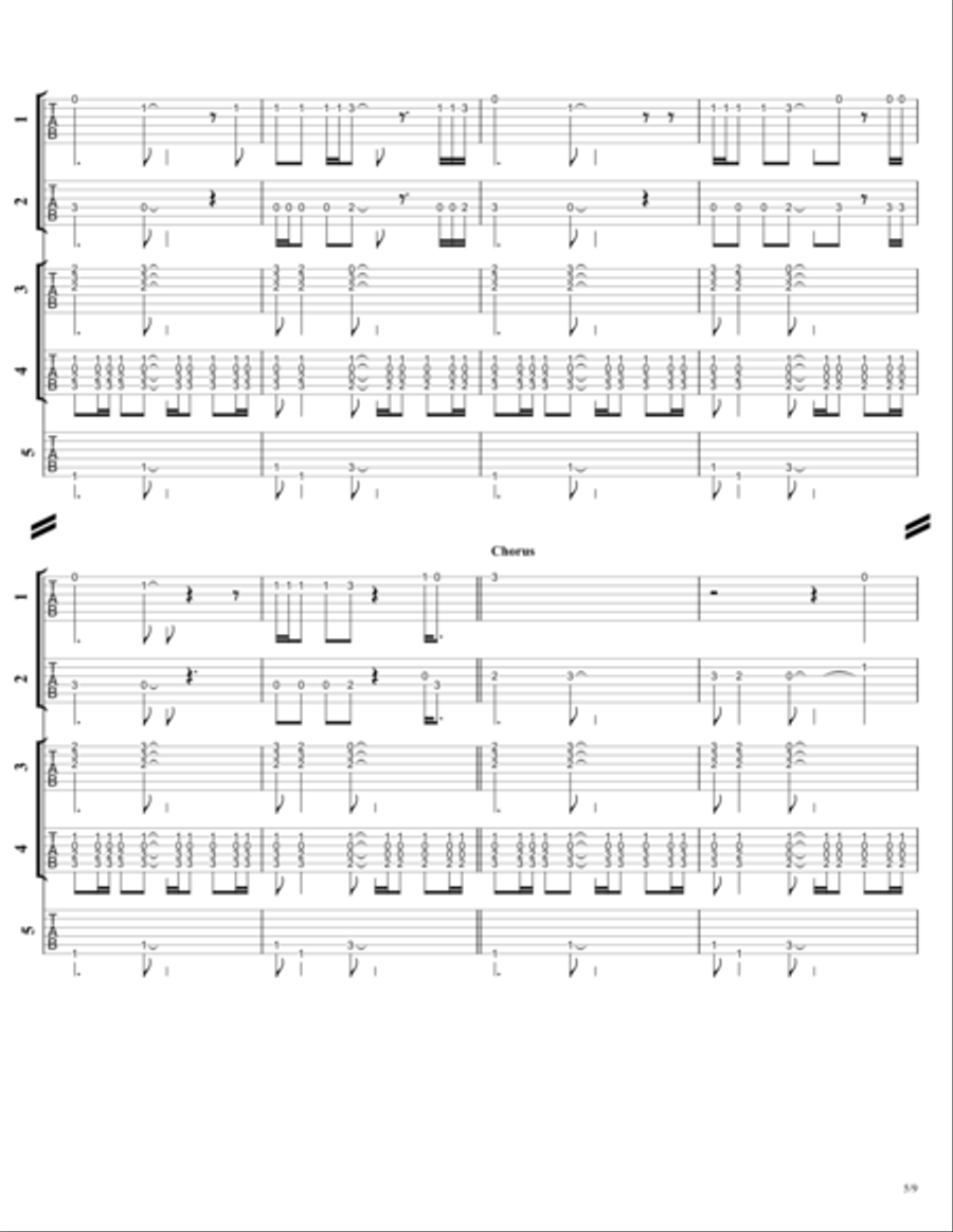 Free Fallin' Electric Guitar scores gallery preview page 6