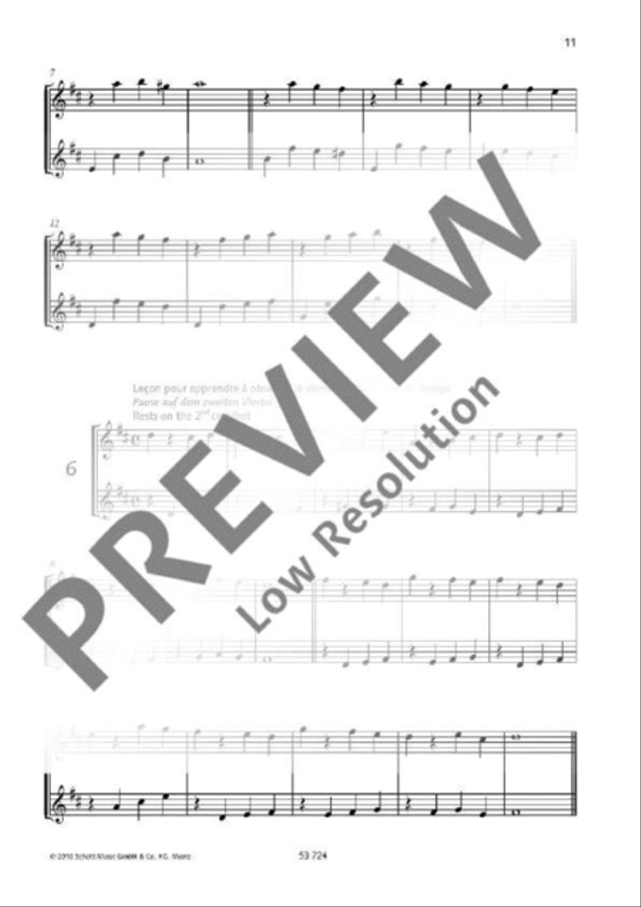 60 Methodical Lessons Flute Duet scores gallery preview page 9