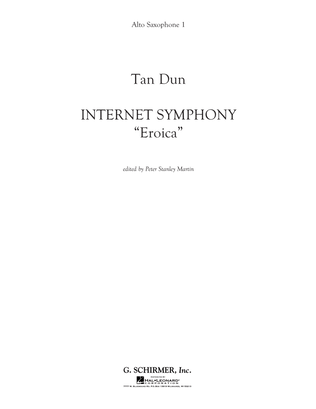 Book cover for Internet Symphony "Eroica" - Eb Alto Saxophone 1