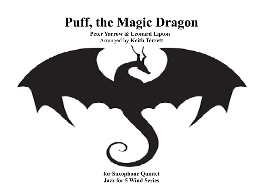 Puff The Magic Dragon Saxophone Quintet scores gallery preview page 1