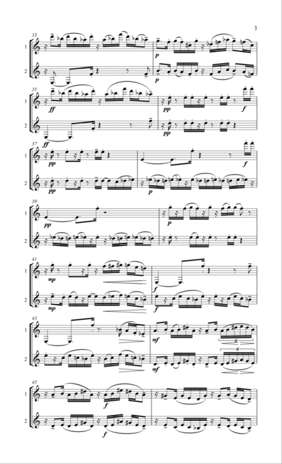 Traveling Dance - for two B flat clarinets