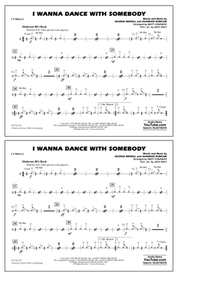 I Wanna Dance with Somebody (arr. Conaway and Holt) - Cymbals