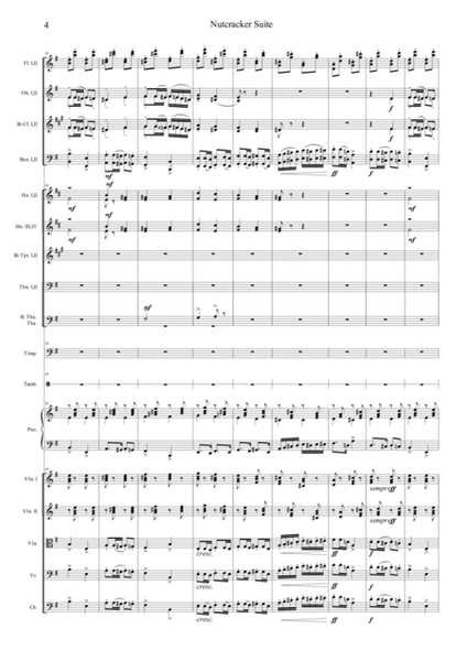 Nutcracker Op.71a - Danse Russe - Trepak by Peter Ilyich Tchaikovsky Orchestra - Digital Sheet Music