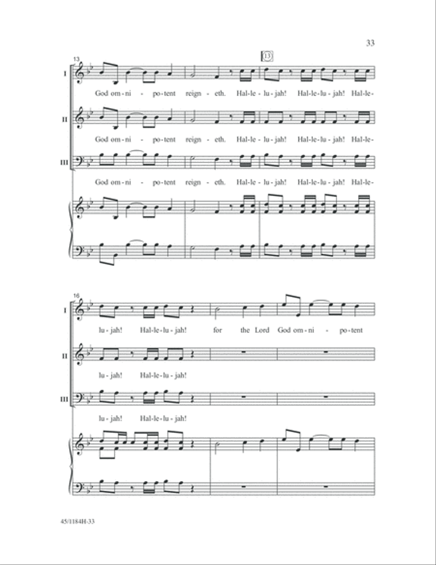 Messiah 3-Part scores gallery preview page 33