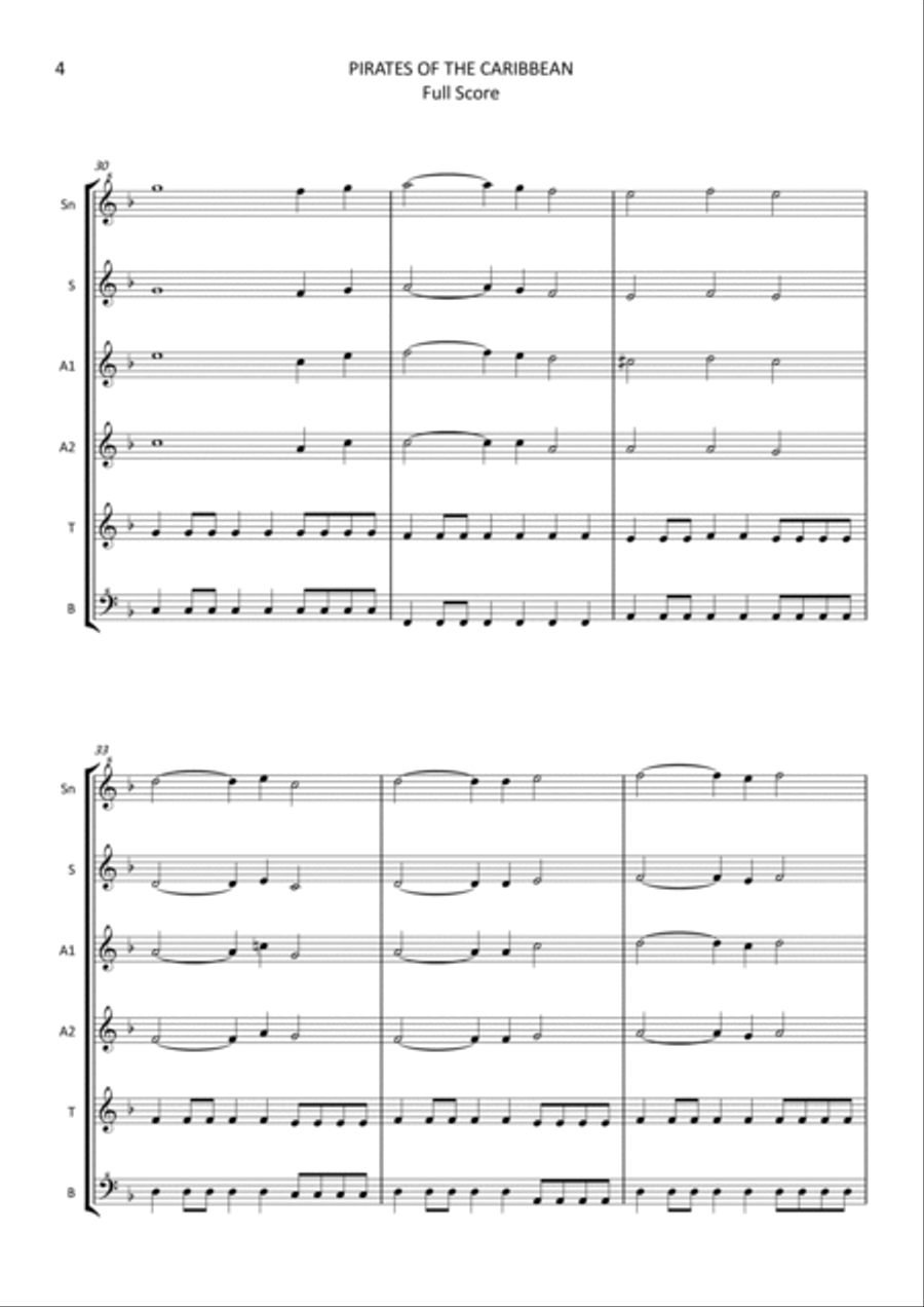 Pirates Of The Caribbean Recorder scores gallery preview page 5