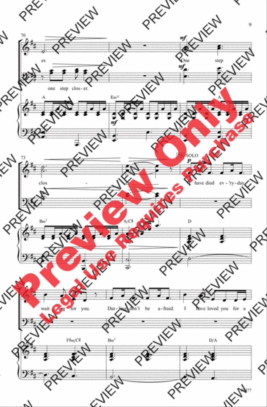A Thousand Years A Thousand Years 4-Part scores gallery preview page 9