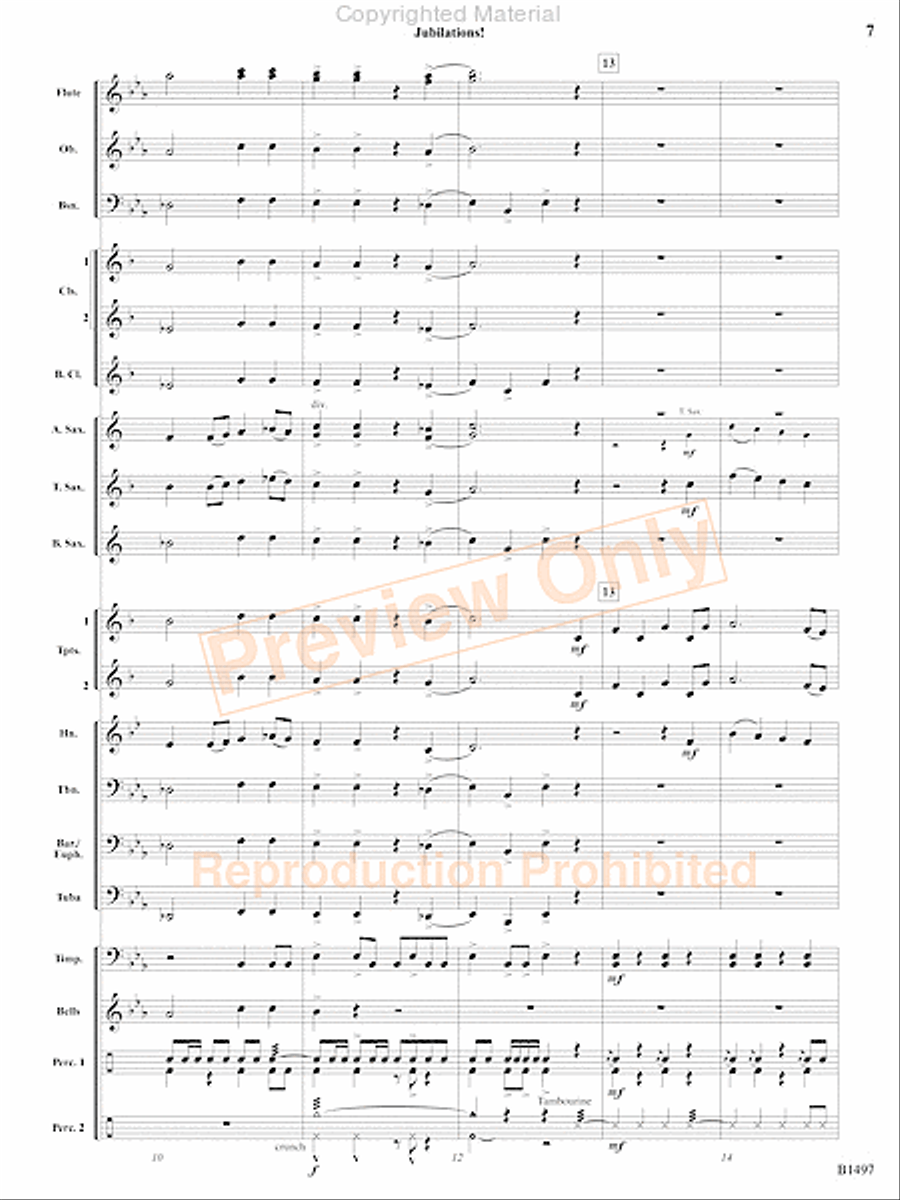 Curtain Up! Concert Band scores gallery preview page 4