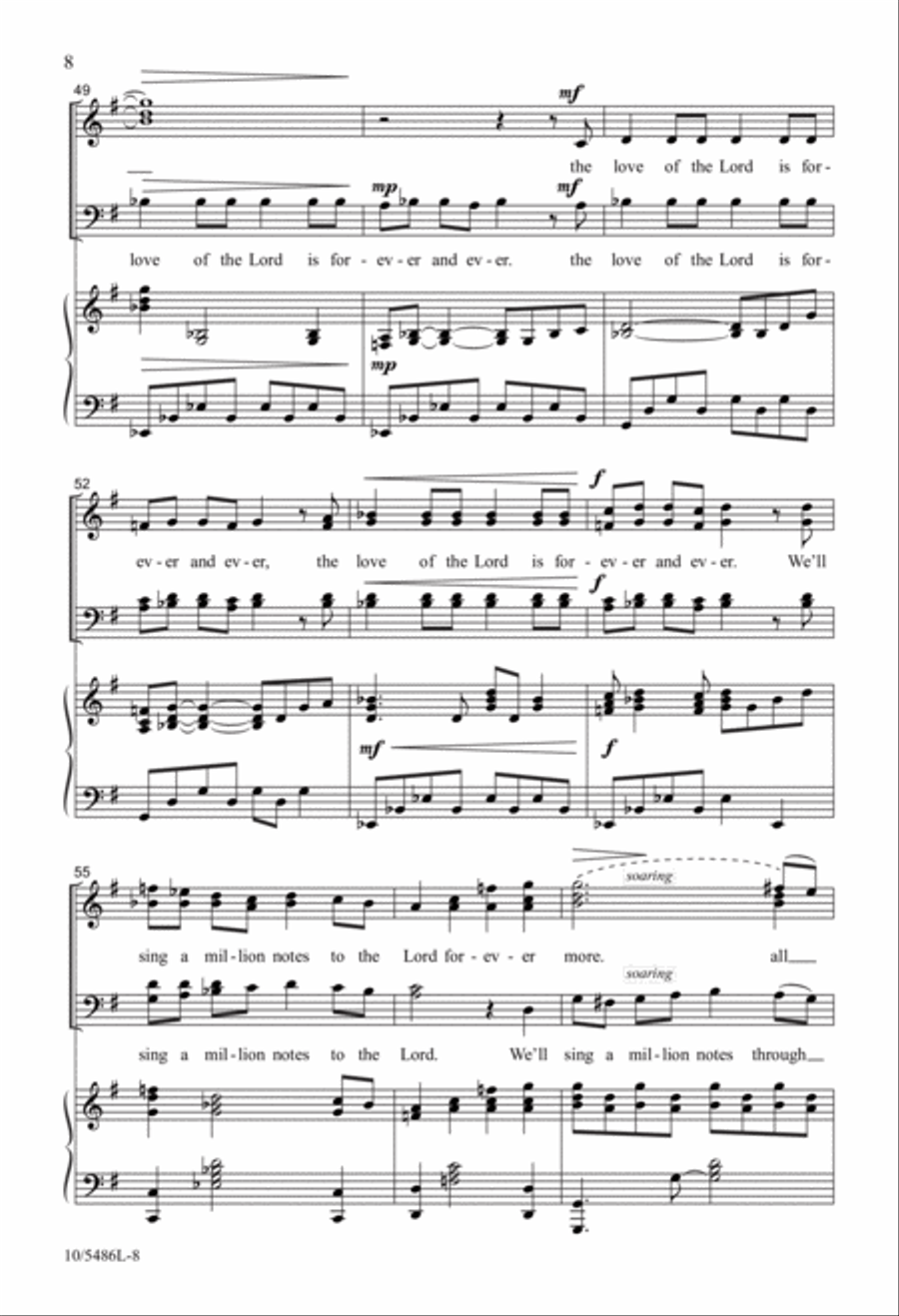 A Million Notes A Million Notes 4-Part scores gallery preview page 8
