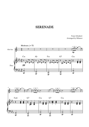Serenade | Schubert | Alto Sax | Piano | Chords