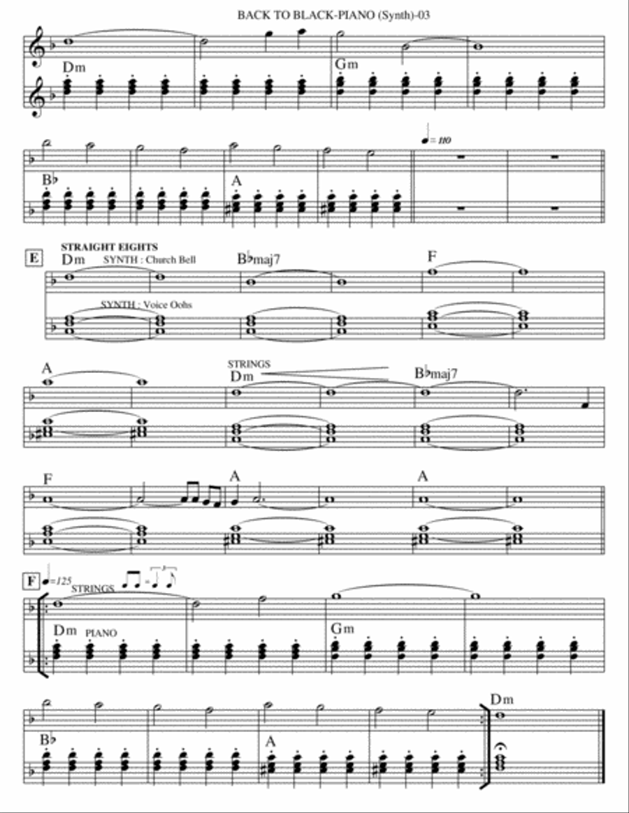 Back To Black String Duet scores gallery preview page 3