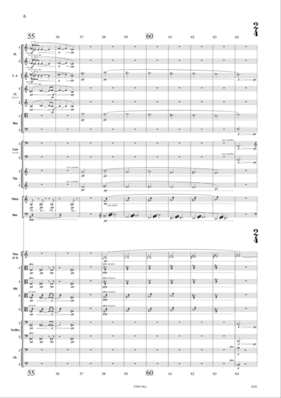 La Gondole Sur La Lagune D'Apres Guardi Orchestra scores gallery preview page 2