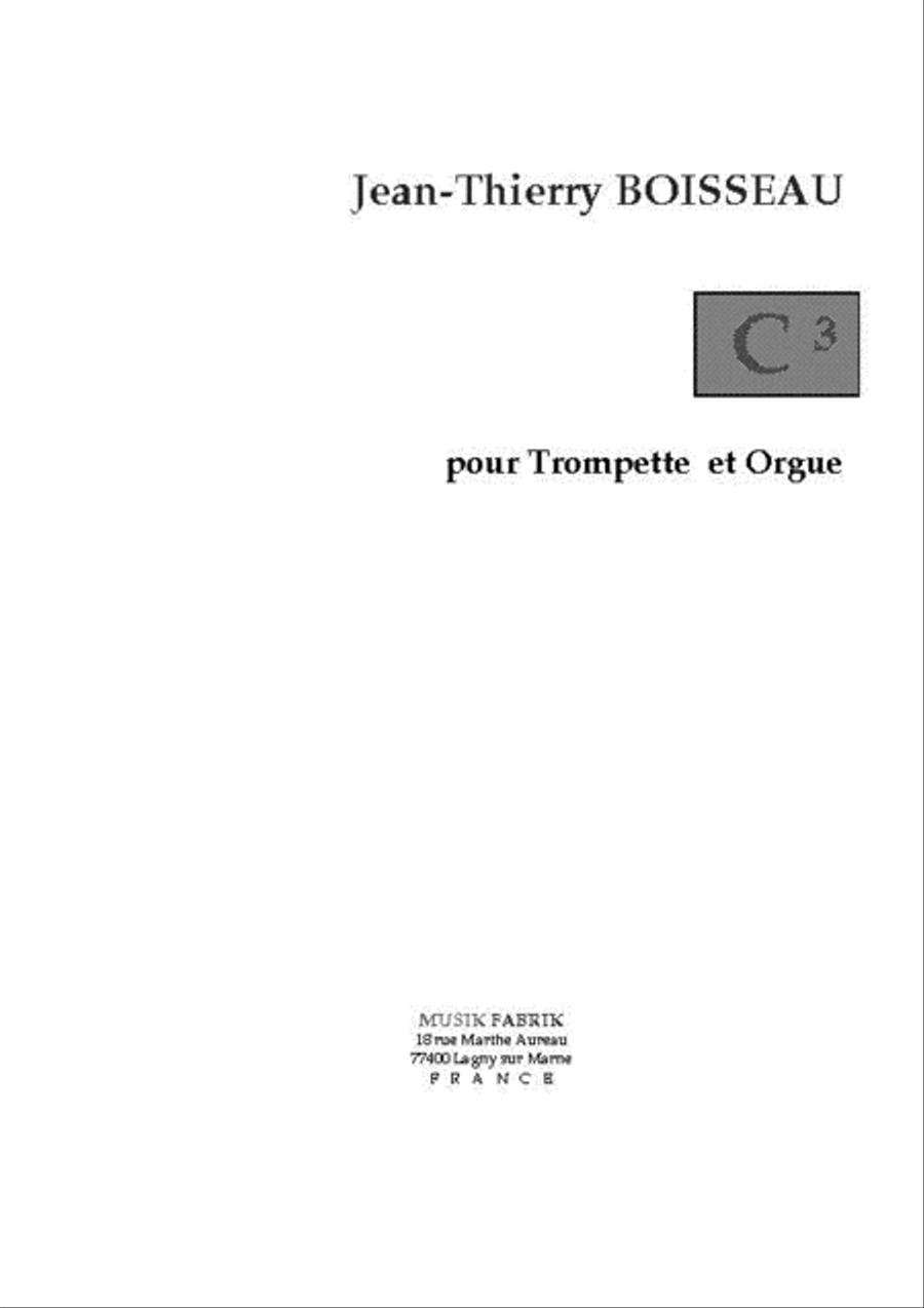 C3 by Jean-Thierry Boisseau C Trumpet - Sheet Music