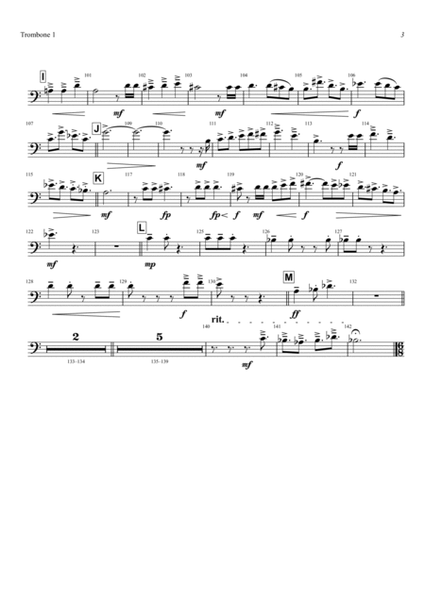 Conflusion - Suite - Wind Ensemble - Trombone 1