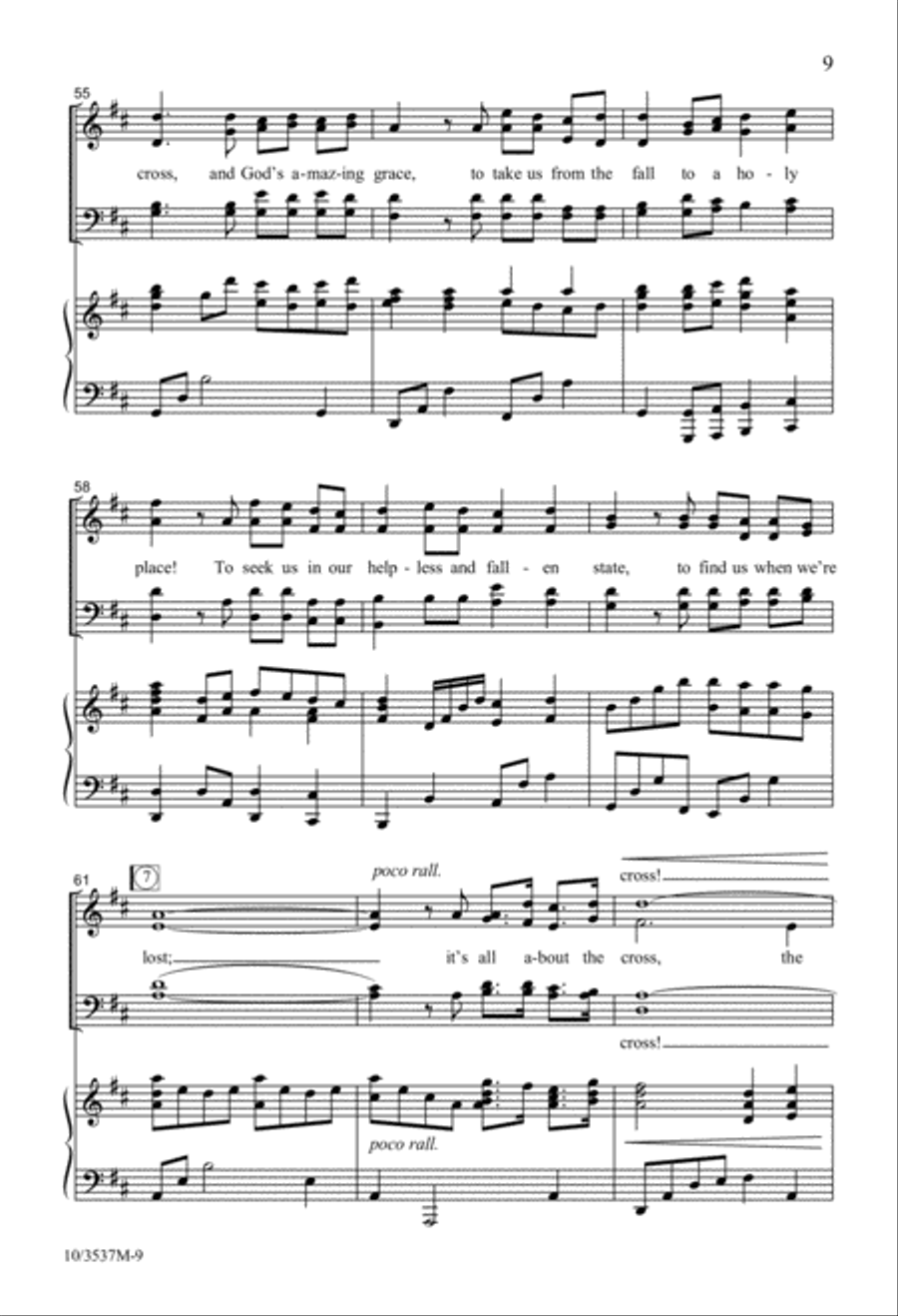 It's All About the Cross 4-Part scores gallery preview page 9