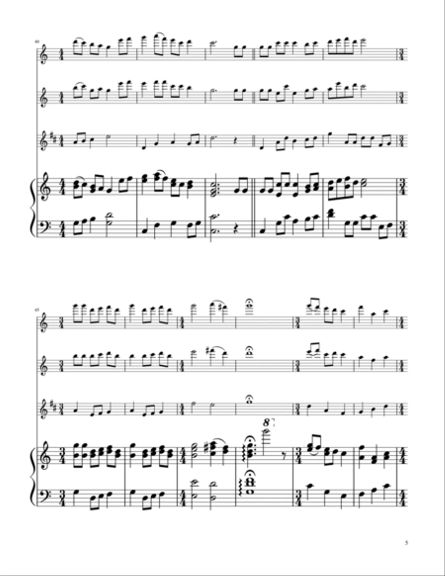The Twelve Days of Christmas - Woodwind Trio Woodwind Trio scores gallery preview page 5