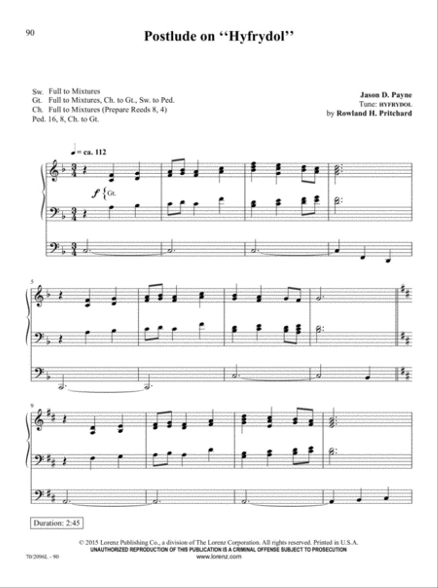 The Organist's Library, Vol. 63 Organ Solo scores gallery preview page 28