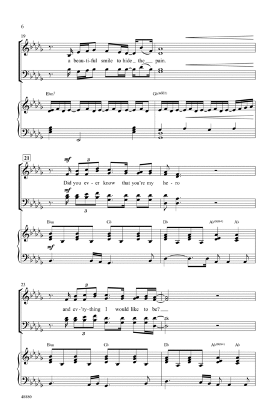The Wind Beneath My Wings Choir scores gallery preview page 4