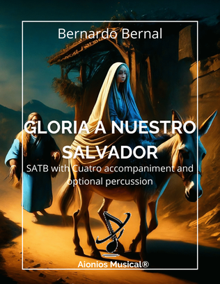 Book cover for Gloria a Nuestro Salvador - SATB with Cuatro accompaniment and optional percussion