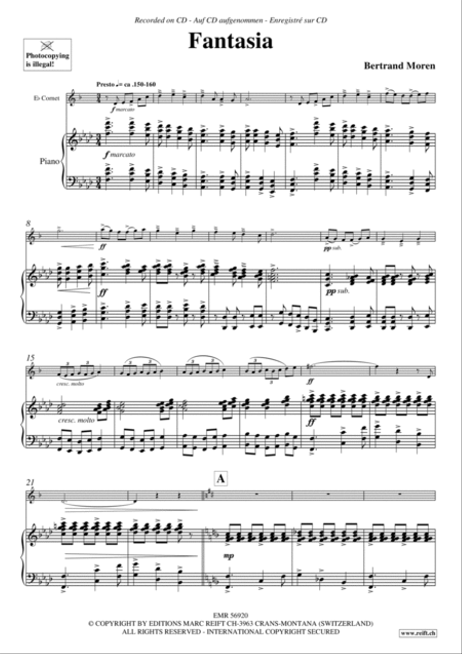 Fantasia Cornet scores gallery preview page 4
