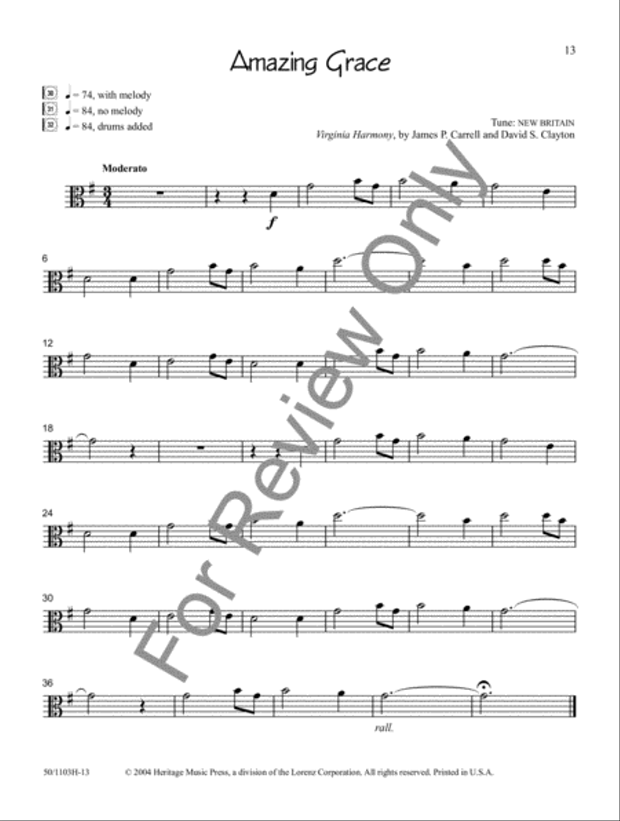Sacred Solos for the Young Musician: Viola
