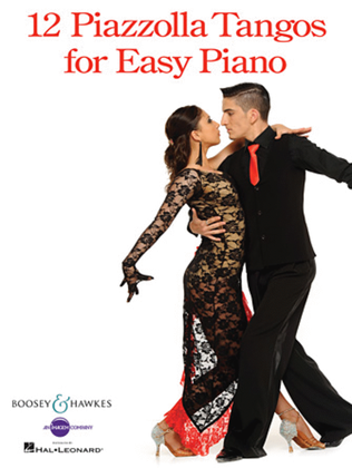 Book cover for 12 Piazzolla Tangos for Easy Piano