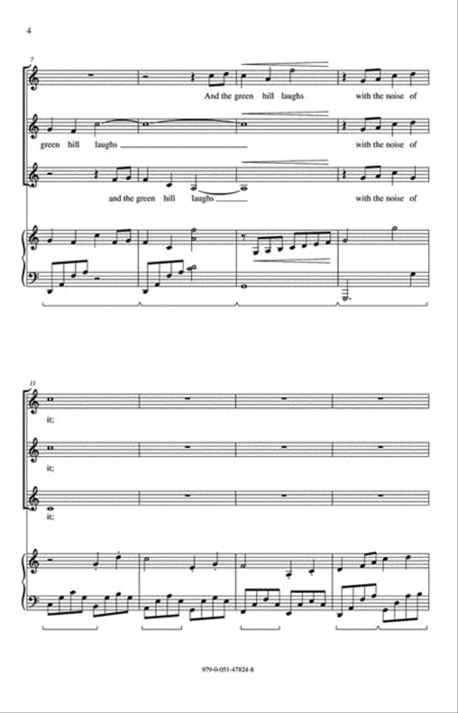 Laughing Song 3-Part scores gallery preview page 3