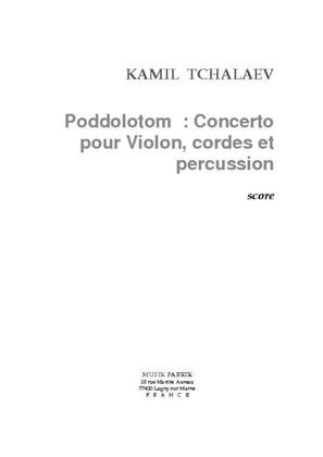 Poddolotom, Cto for Vln, strings and percussion