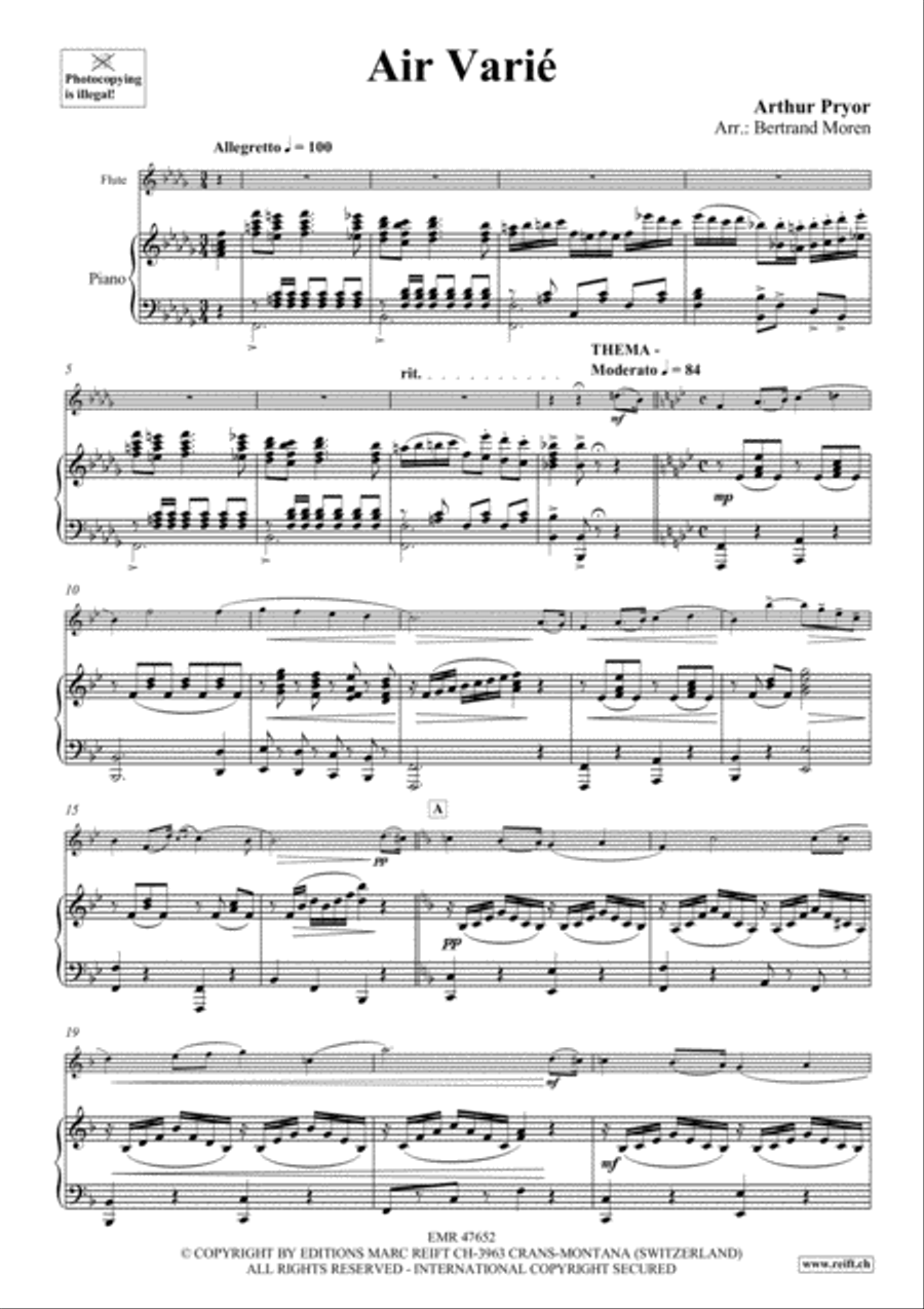 Air Varie Air Varie Flute Solo scores gallery preview page 5