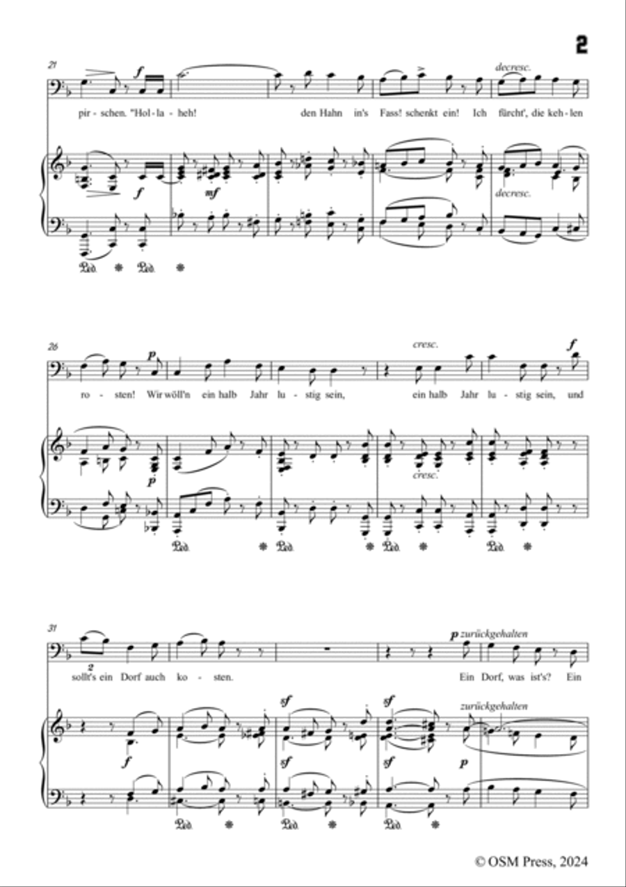 A. Jensen-Wer reit't mit sieben Knappen,in F Major,Op.40 No.10 Voice scores gallery preview page 3