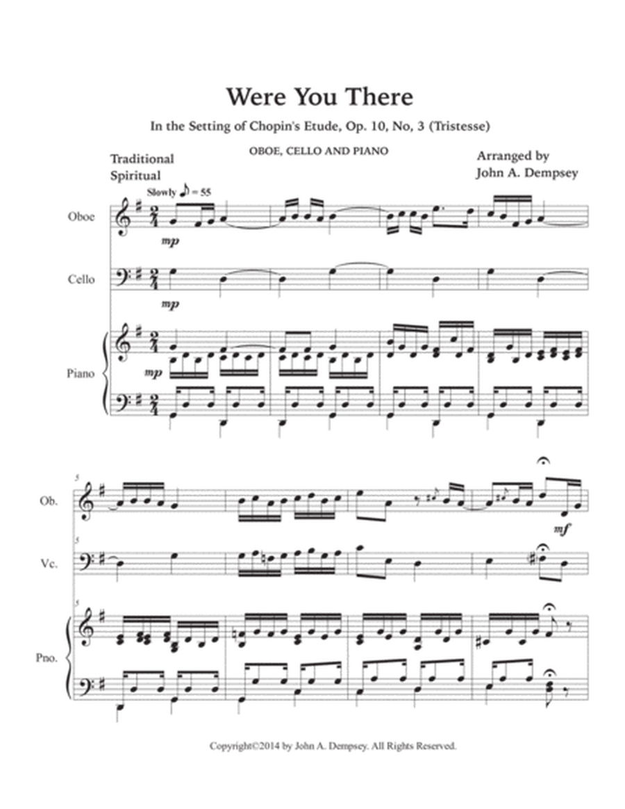 Were You There (Trio for Oboe, Cello and Piano) image number null