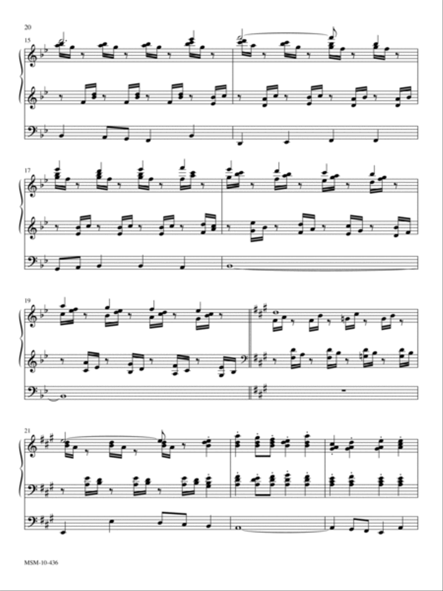 Toccata on The Day of Ressurrection/Let Zion in Her Beauty Rise Organ scores gallery preview page 3