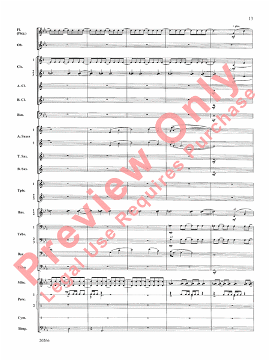 Ghost Fleet Ghost Fleet Concert Band scores gallery preview page 14