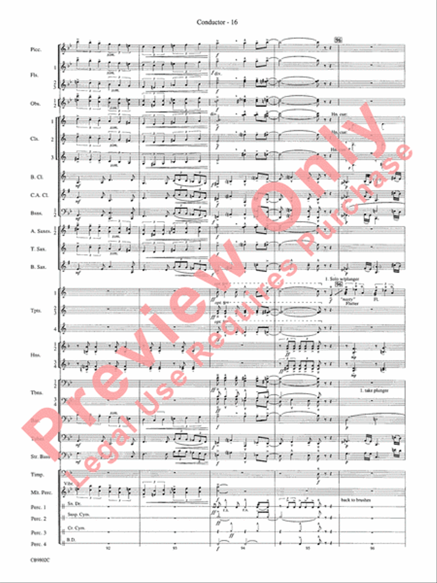 Porgy and Bess Porgy and Bess Concert Band scores gallery preview page 18