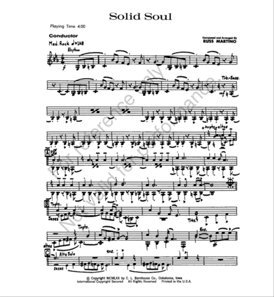 Solid Soul Solid Soul Jazz Ensemble scores gallery preview page 2
