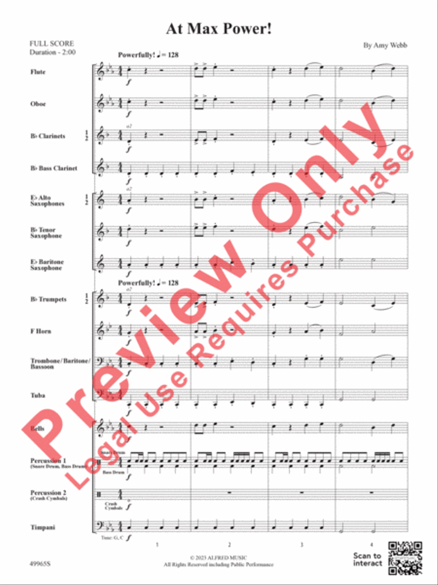 At Max Power! Concert Band scores gallery preview page 4