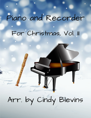 Book cover for Piano and Recorder For Christmas, Vol. II, Piano and Recorder