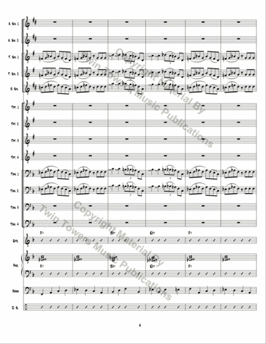 Unnumbered in the Front Unnumbered in the Front Jazz Ensemble scores gallery preview page 5