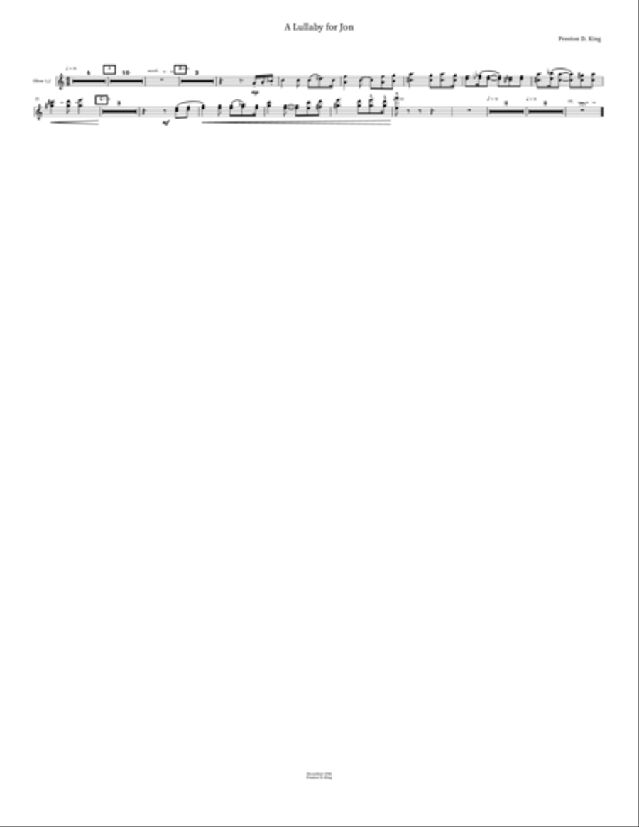 A Lullaby for Jon A Lullaby for Jon Orchestra scores gallery preview page 6