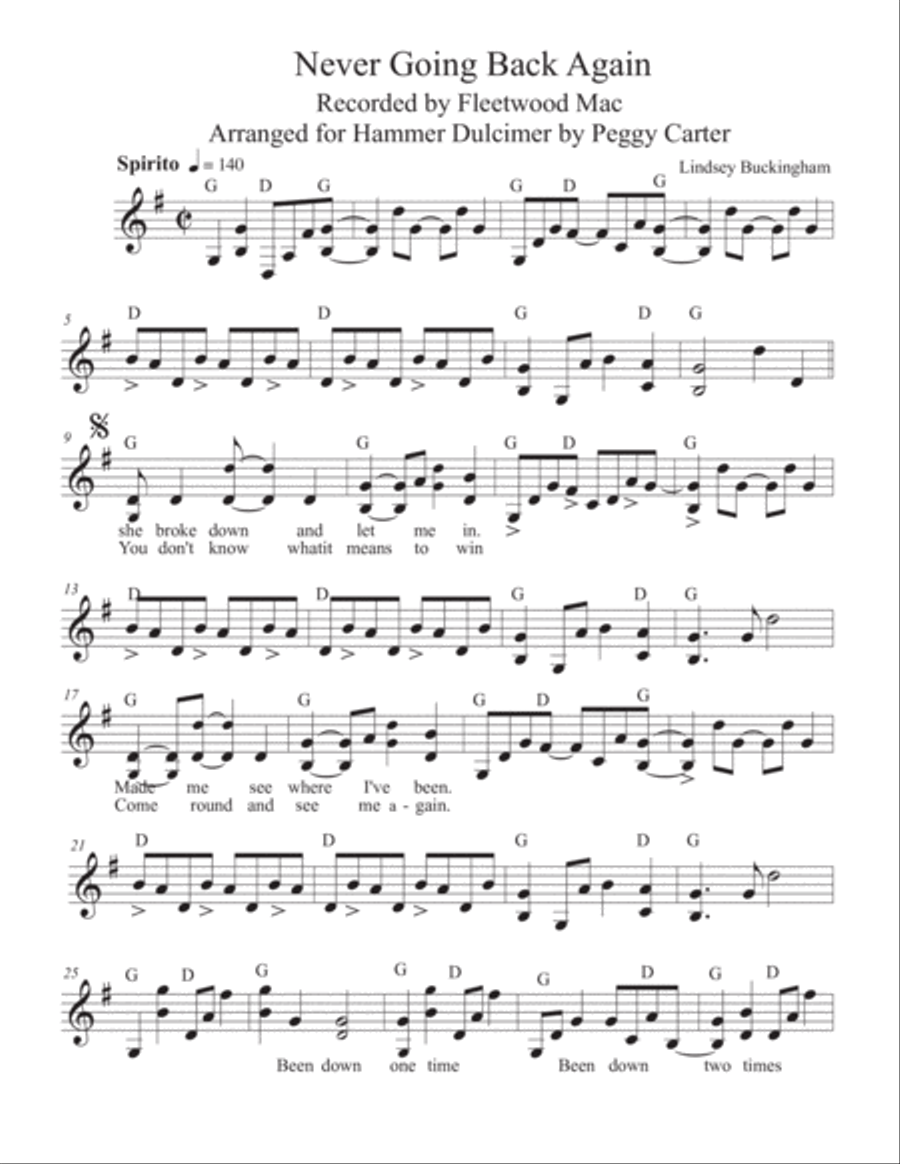 Never Going Back Again Small Ensemble scores gallery preview page 2