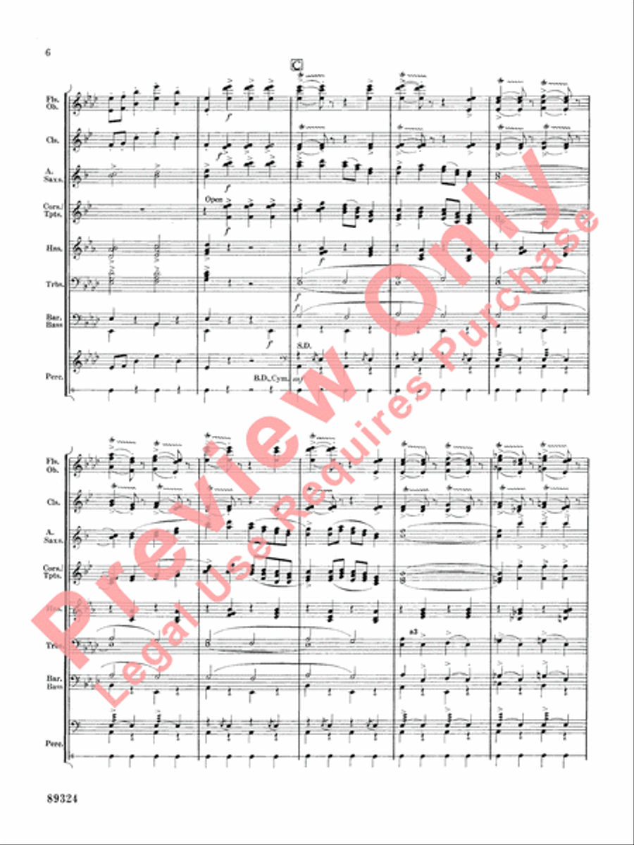 Sleigh Ride Sleigh Ride Concert Band scores gallery preview page 7