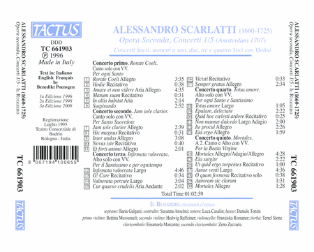 Scarlatti: Concerti Sacri Mot