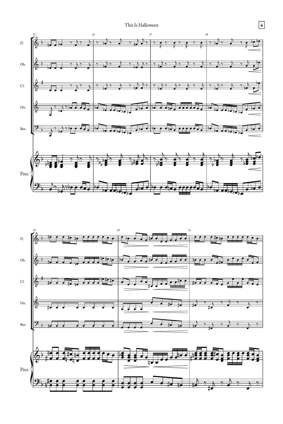 This Is Halloween Small Ensemble scores gallery preview page 4