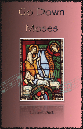 Book cover for Go Down Moses, Gospel Song for Clarinet Duet