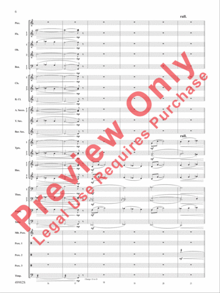 Midnight Ride Concert Band scores gallery preview page 7