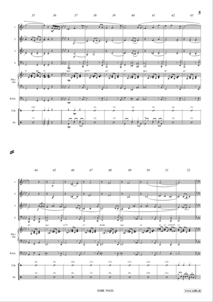 Snow-White Waltz Woodwind Quartet scores gallery preview page 4