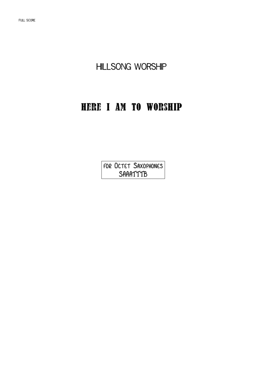 Here I Am To Worship (light Of The World) Large Ensemble scores gallery preview page 1