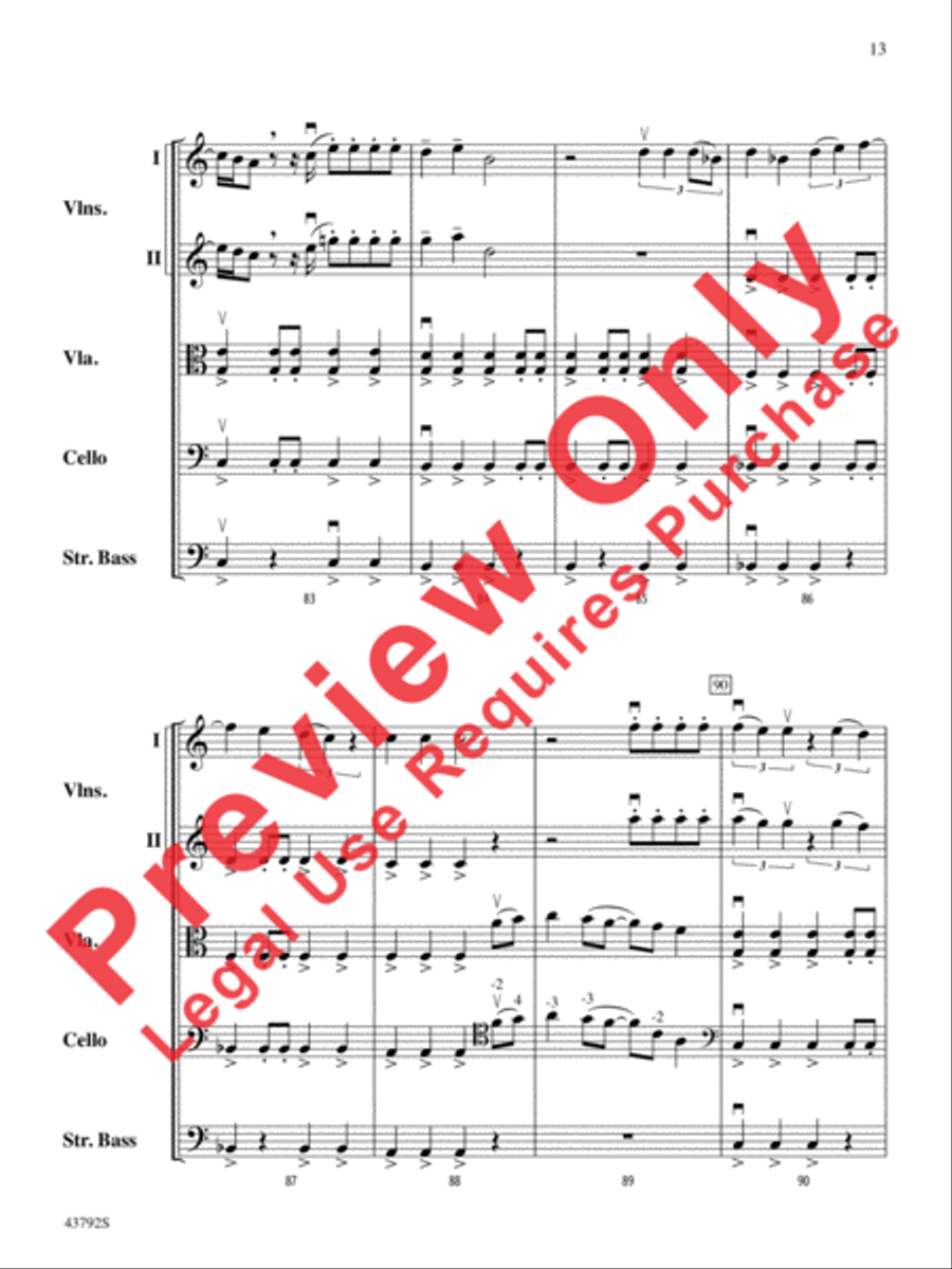 I Don't Want to Miss a Thing String Orchestra scores gallery preview page 32