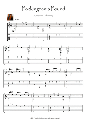 Packington's Pound Guitar sheet music