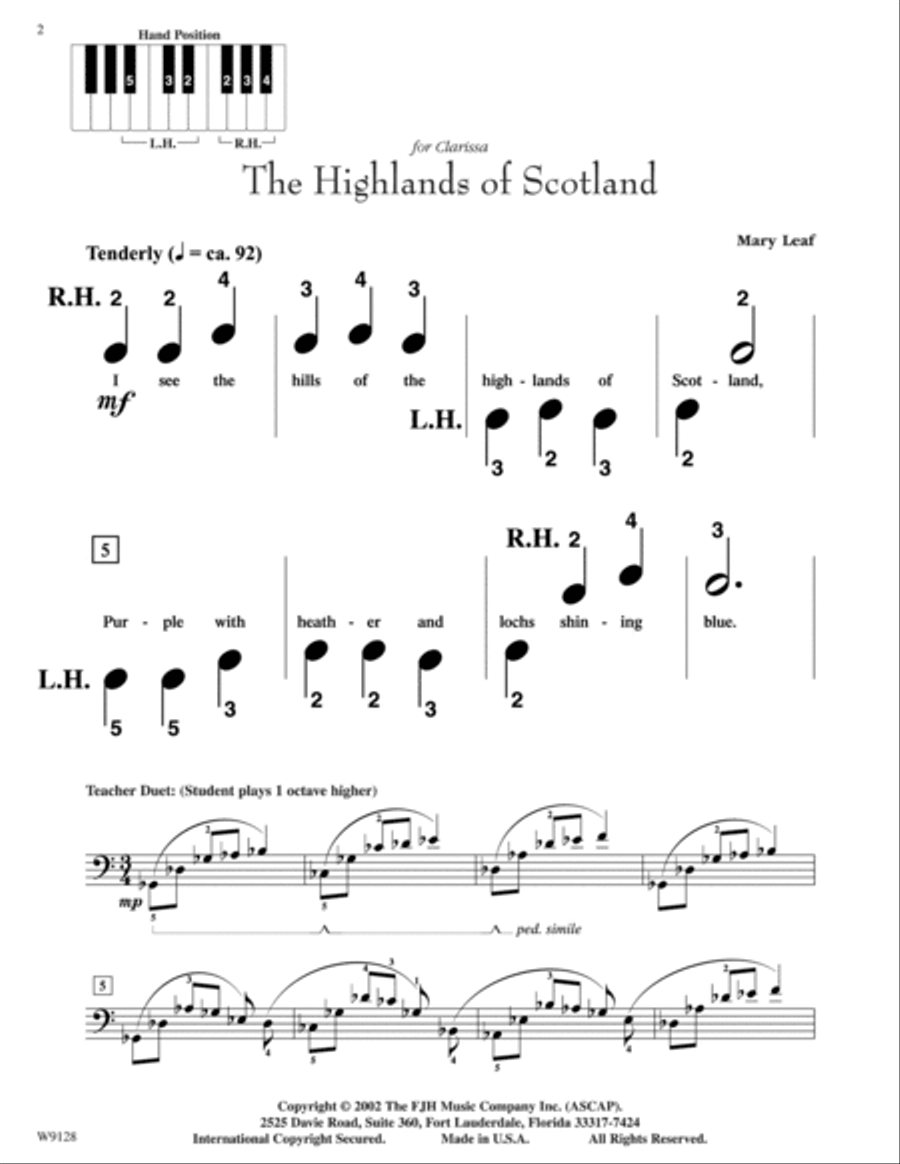 Echoes of Scotland Easy Piano scores gallery preview page 2