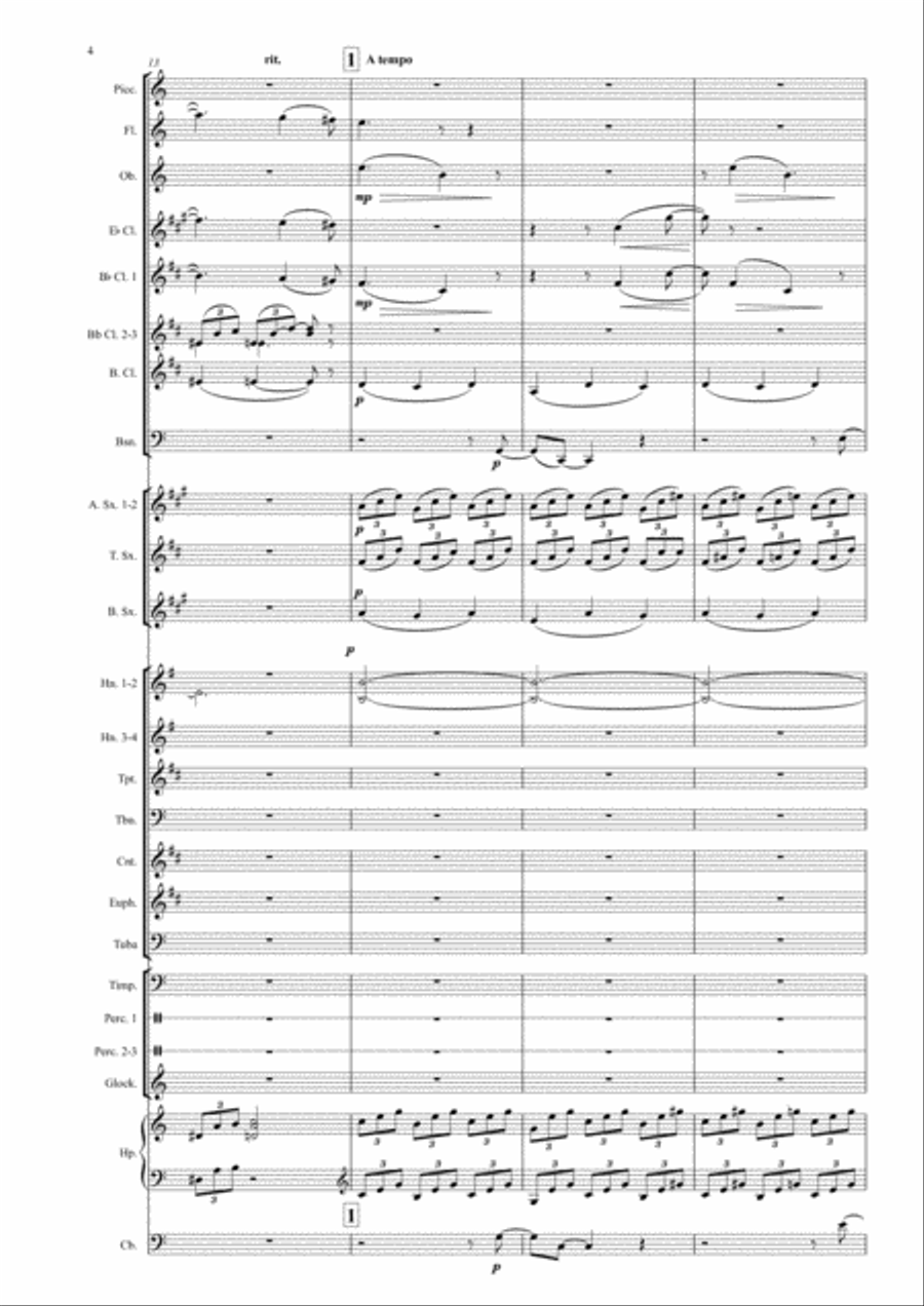 Etude-tableaux Op.39 # 2 Concert Band scores gallery preview page 4